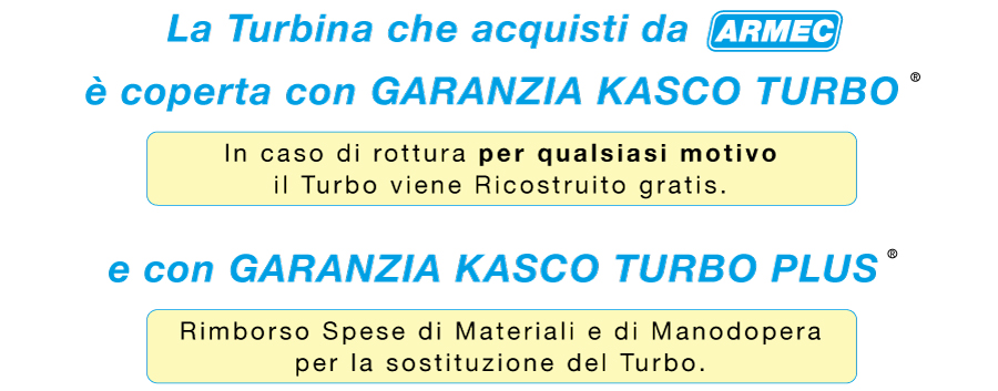 Garanzia Kasco Turbo - Copre la t urbina meglio di un'assicurazione